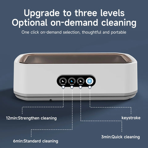 Ultrasonic Cleaner Machine Eyeglass 650ml Mini High-frequency Vibration Cleaning For Glasses Jewelry Denture Pacifier