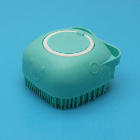 Silicone Dog Bath Massage Gloves Brush Pet Cat Bathroom Cleaning Tool Comb Brush For Dog Can Pour Shampoo Dog Grooming Supplies